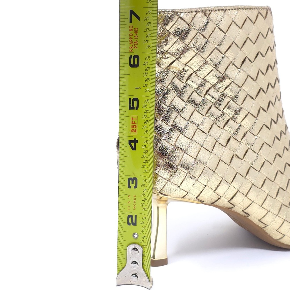 INC International Concepts Ankle Boots Raisiep Gold Woven Size 6.5 M - Picture 10 of 12